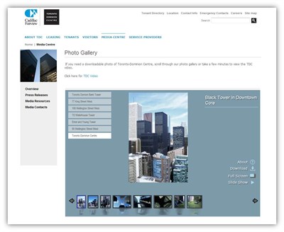 The Envision IT Photo Viewer allows visitors to view and interact with property photographs