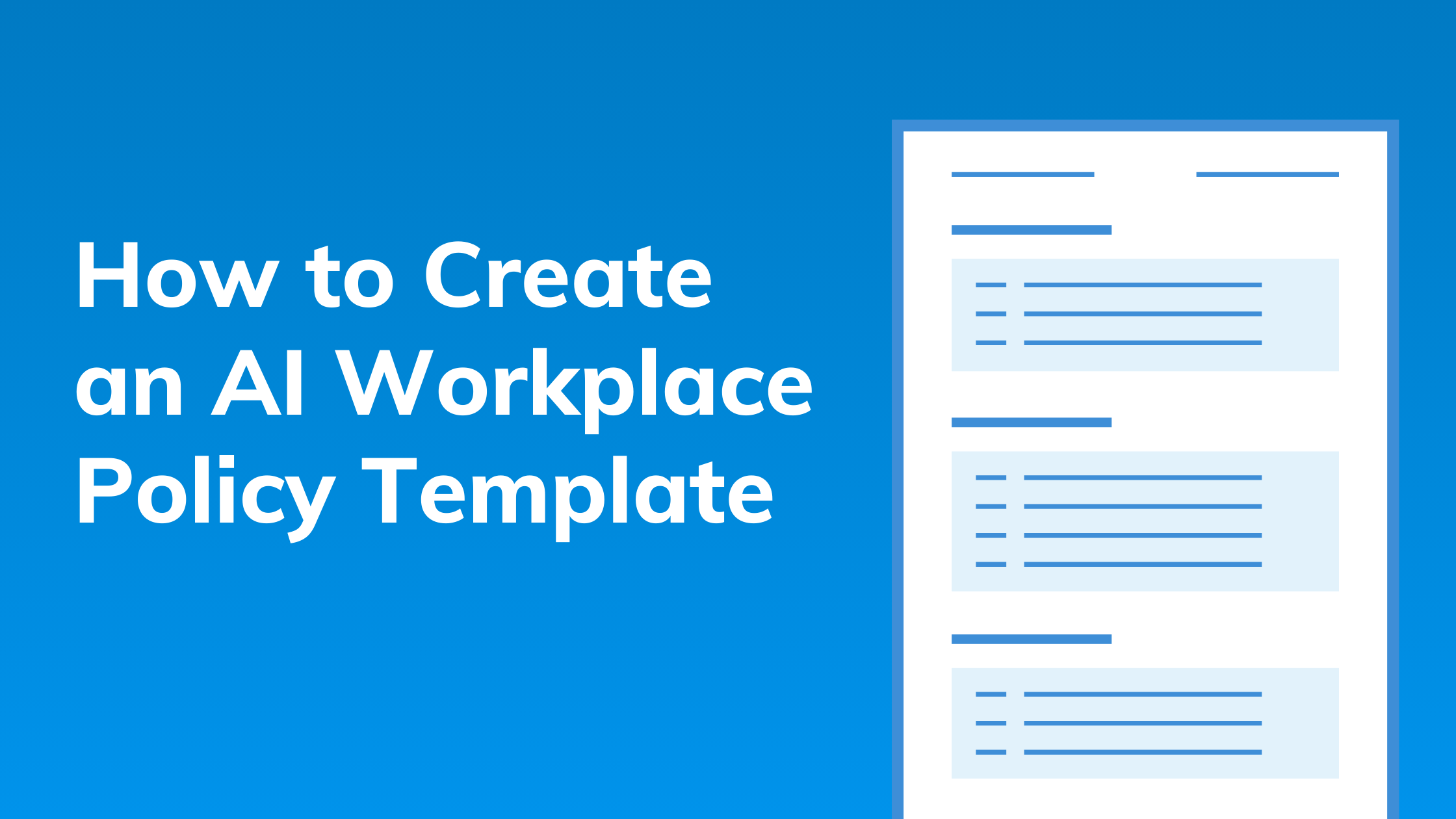 AI workplace policy template