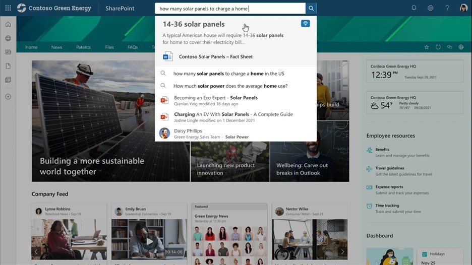sharepoint intranet search