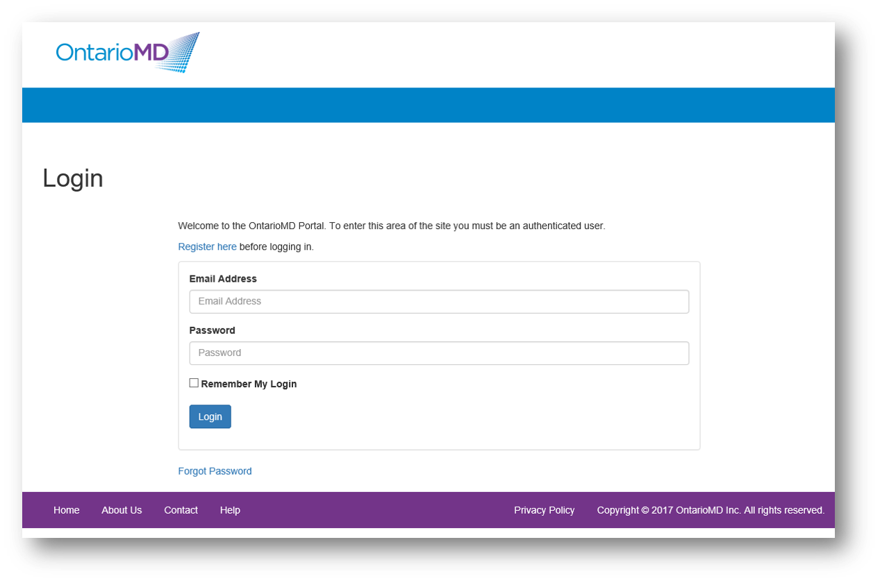 OntarioMD Login