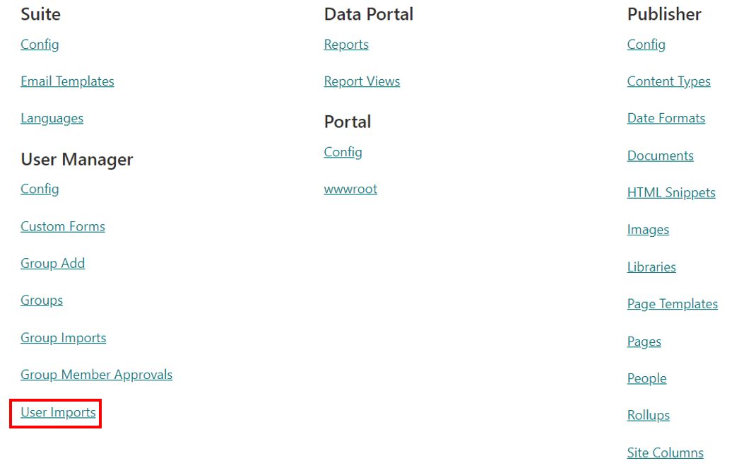 User