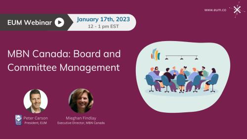 Webinar: Board and Committee Management with MBNCanada